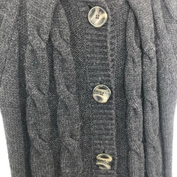 Vince Sculpted Sweater Car Coat Cardigan Alpaca - Picture 5 of 10